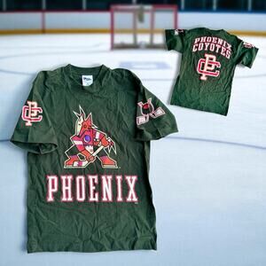 Vintage Phoenix Coyotes Tee Shirt NHL Hockey Pro Player Youth Large Adult Small